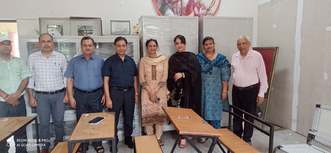 Almirahs and book shelves donated to Sanaskriti school